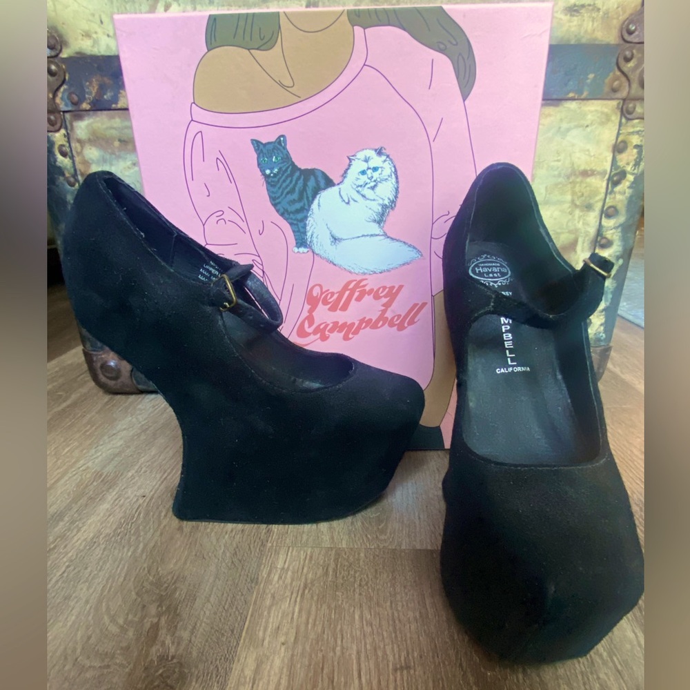 Jeffrey Campbell NIGHTWALKER 7.5 great condition heel shoe